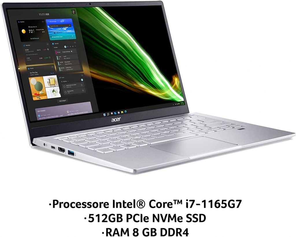 Acer Swift 3 PC Portatile - Notebook 14" FHD