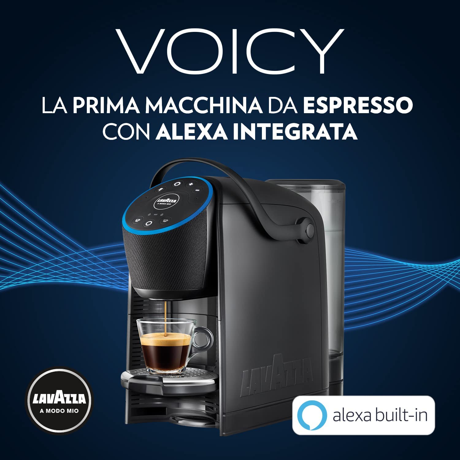 Lavazza A Modo Mio Voicy - Macchina Caffè Alexa Integrata