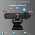 HOMSCAM Webcam per PC – Microfono e Autofocus