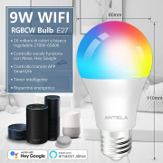 Lampadine LED – WiFi E27 Dimmerabili 2 pezzi